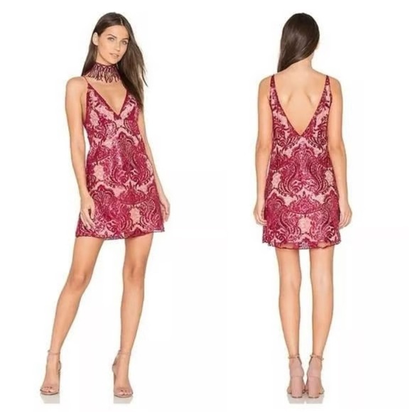 Free people summer night shimmer sequin mini dress size 2 or xs - Picture 2 of 4